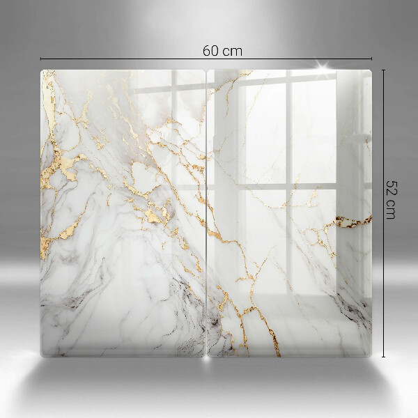 Worktop protector Light marble with gold