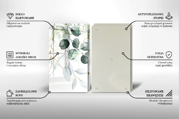 Worktop protector Painted plants