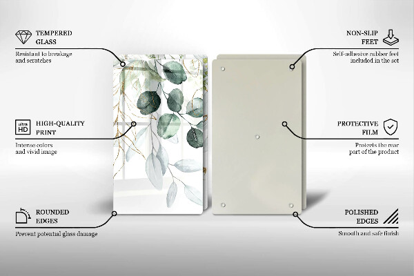 Worktop protector Painted plants