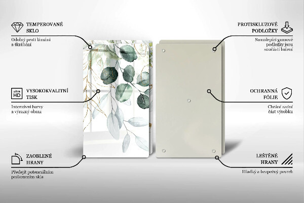 Worktop protector Painted plants