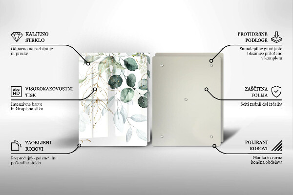 Worktop protector Painted plants