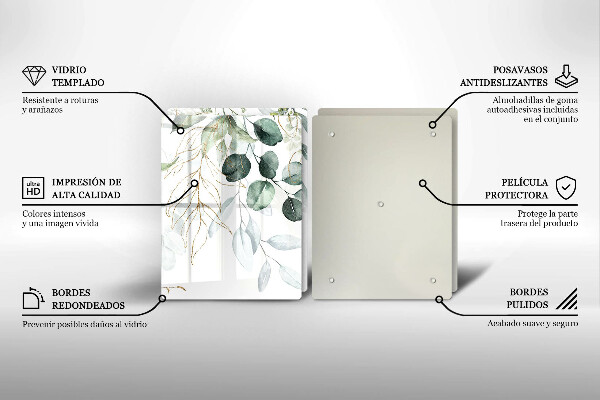 Worktop protector Painted plants