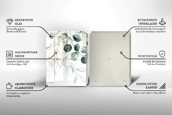 Worktop protector Painted plants