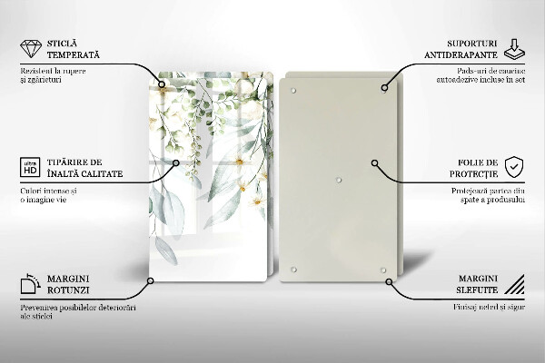 Worktop protector Watercolor plants