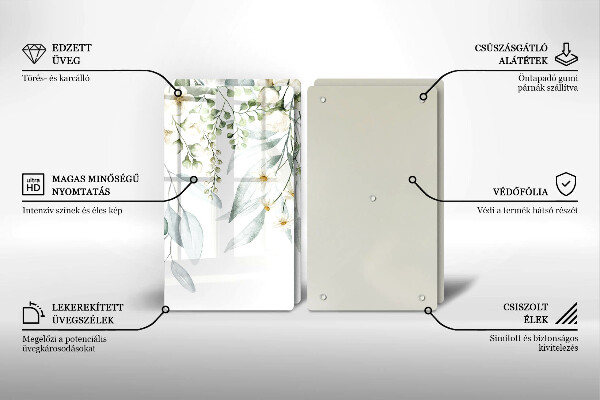 Worktop protector Watercolor plants