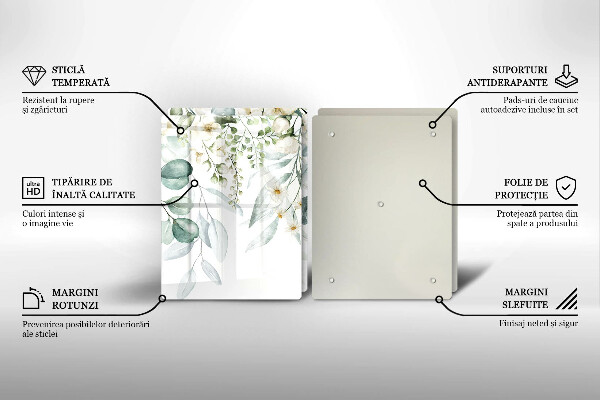 Worktop protector Watercolor plants