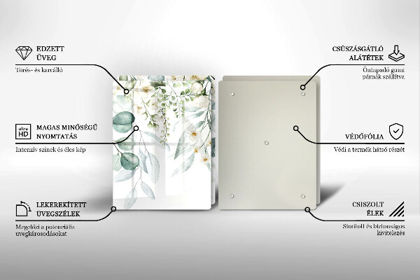 Worktop protector Watercolor plants