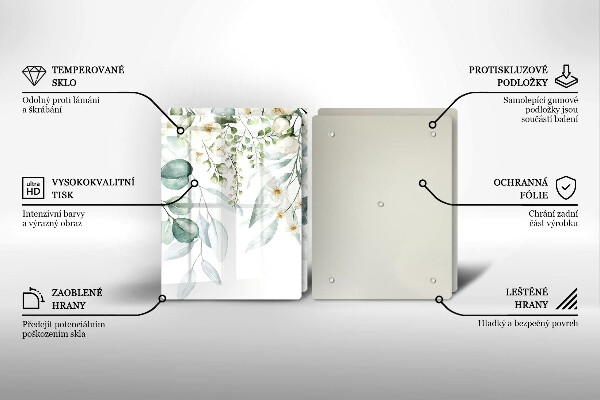 Worktop protector Watercolor plants