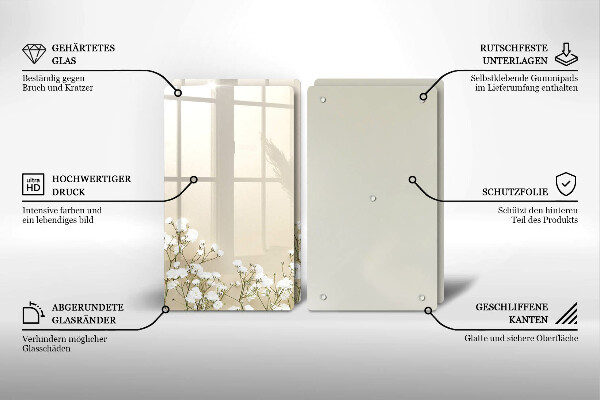 Worktop protector Boho flowers