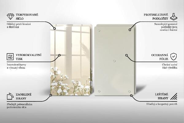 Worktop protector Boho flowers