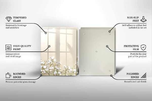 Worktop protector Boho flowers