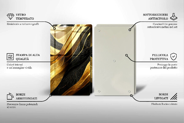 Kitchen worktop protector Elegant abstraction