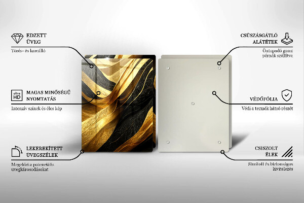 Kitchen worktop protector Elegant abstraction