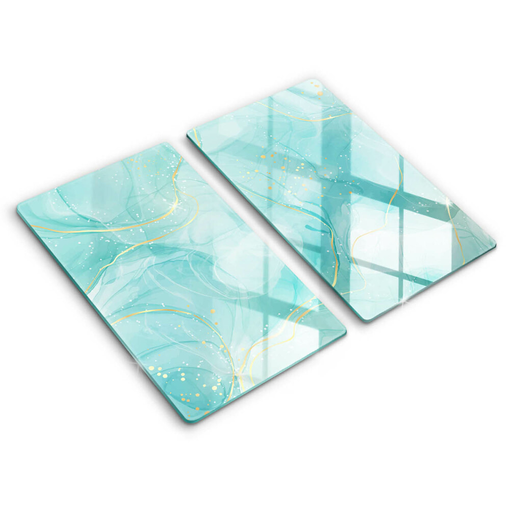 Kitchen worktop protector Blue-gold abstraction