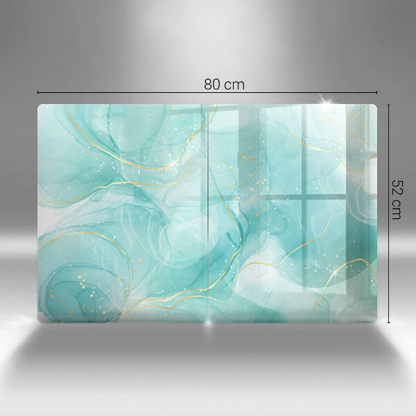 Kitchen worktop protector Blue-gold abstraction