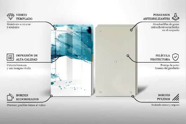 Kitchen worktop protector Blue spots