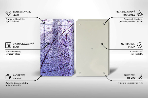 Kitchen worktop protector Leaves with veins