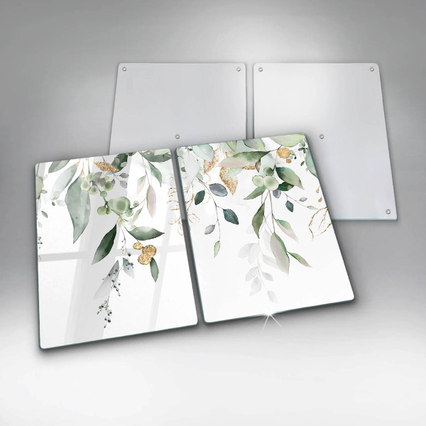 Kitchen worktop protector Watercolor leaves