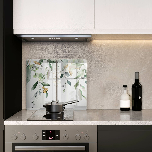 Kitchen worktop protector Watercolor leaves