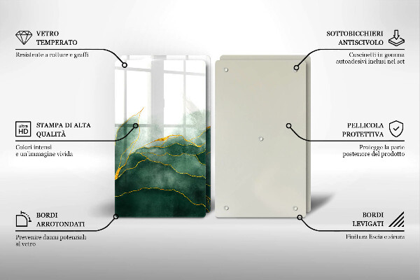 Kitchen worktop protector Abstraction nature