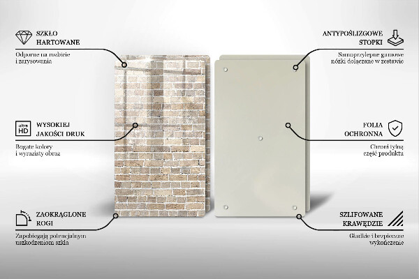 Kitchen worktop protector Wall bright bricks