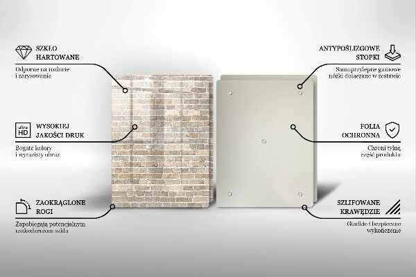 Kitchen worktop protector Wall bright bricks