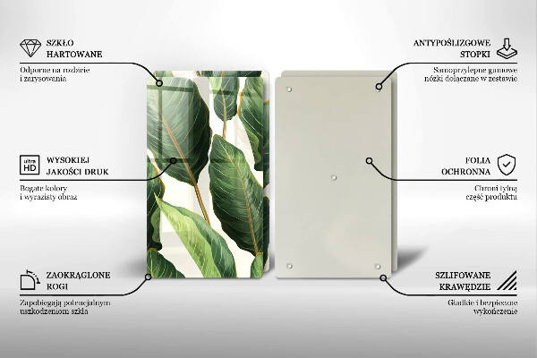 Kitchen worktop protector Banana leaves