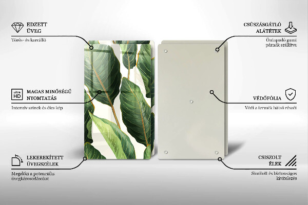 Kitchen worktop protector Banana leaves