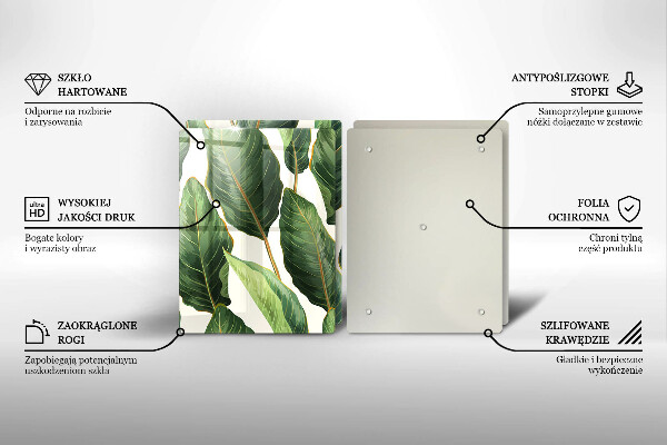 Kitchen worktop protector Banana leaves