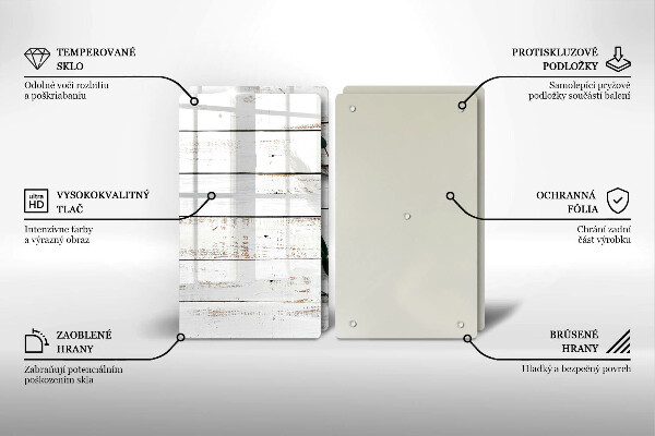 Kitchen worktop protector Old boards and leaves