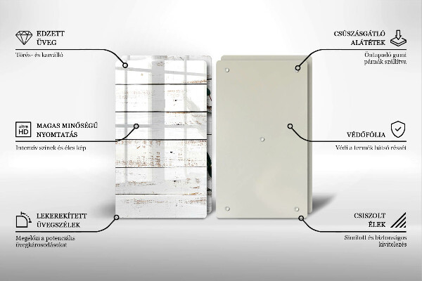 Kitchen worktop protector Old boards and leaves