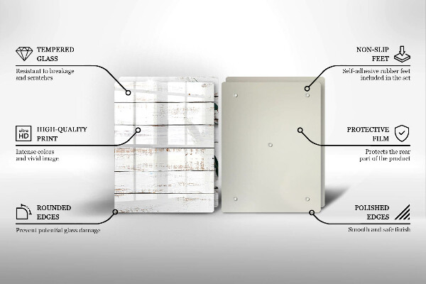 Kitchen worktop protector Old boards and leaves