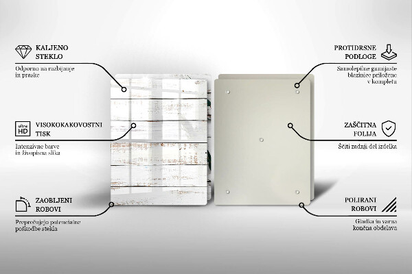 Kitchen worktop protector Old boards and leaves