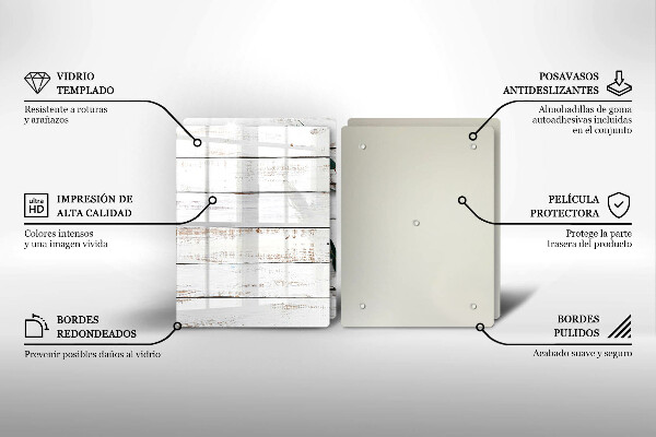 Kitchen worktop protector Old boards and leaves