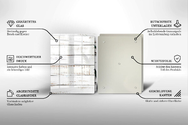 Kitchen worktop protector Old boards and leaves