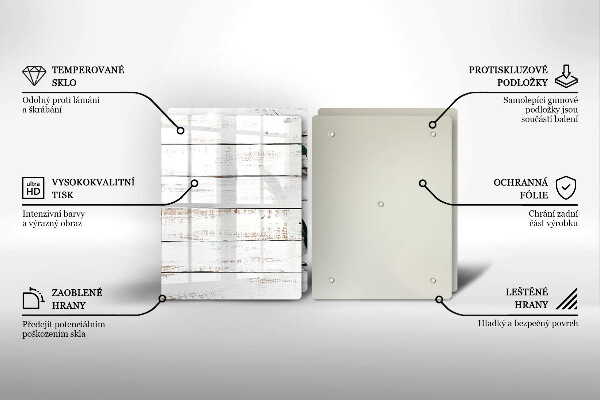 Kitchen worktop protector Old boards and leaves