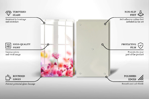 Kitchen worktop protector Flower meadow