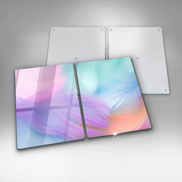 Kitchen worktop protector Pastel feathers