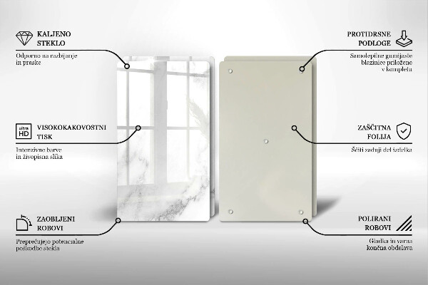 Kitchen worktop protector Modern marble