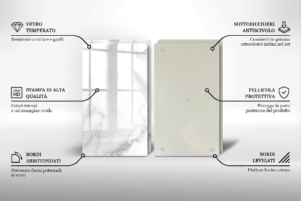 Kitchen worktop protector Modern marble