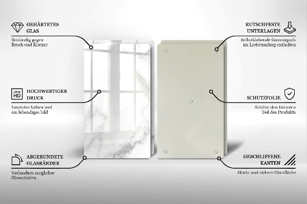 Kitchen worktop protector Modern marble