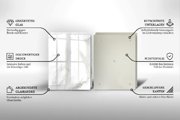 Kitchen worktop protector Modern marble