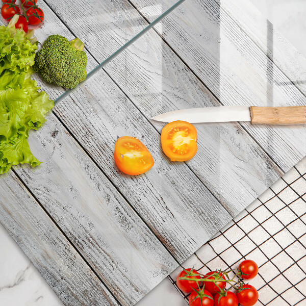 Kitchen worktop protector Bright wooden boards