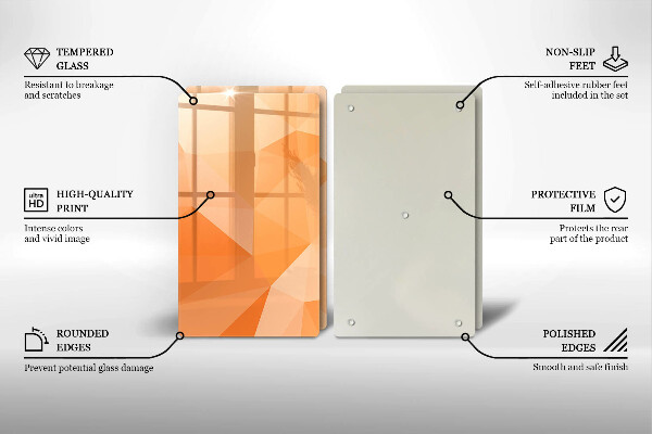 Kitchen worktop protector Geomeric background