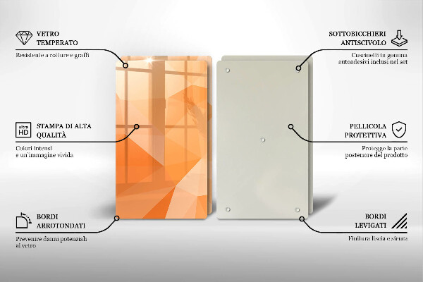 Kitchen worktop protector Geomeric background