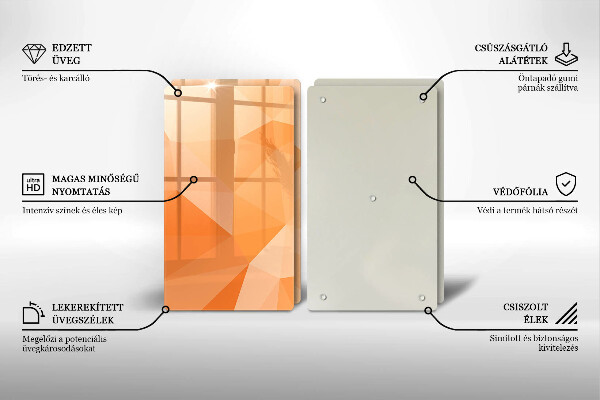 Kitchen worktop protector Geomeric background