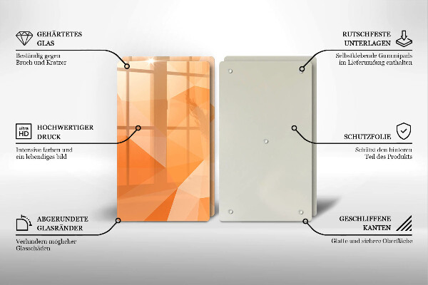 Kitchen worktop protector Geomeric background