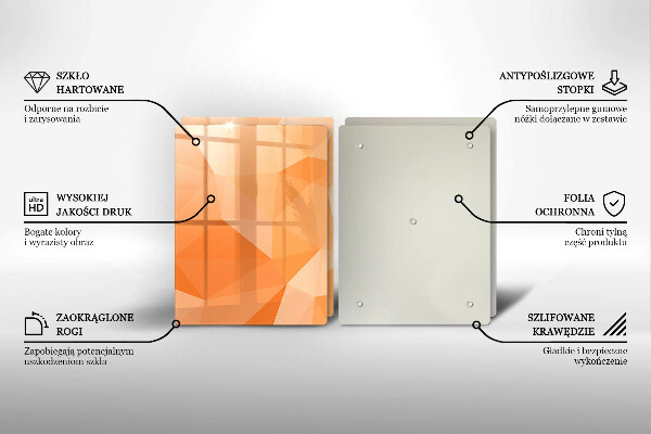 Kitchen worktop protector Geomeric background