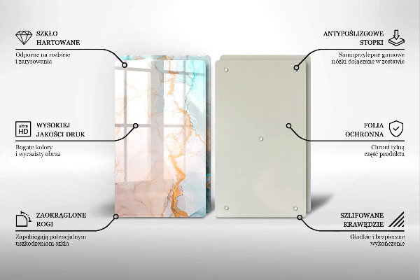 Kitchen worktop protector Marble abstraction