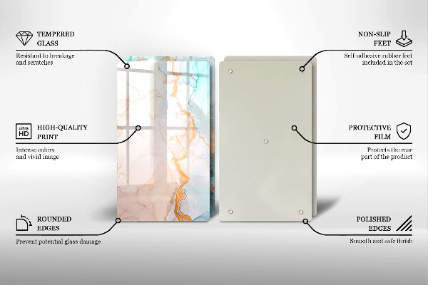 Kitchen worktop protector Marble abstraction